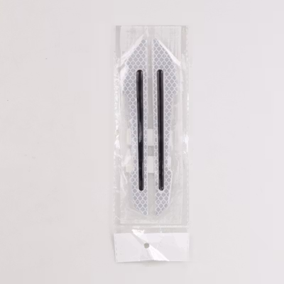 CARSUN Reflective Sticker Mobil Safety Warning Sign Decal 2 PCS - 1185 - White — gambar 5