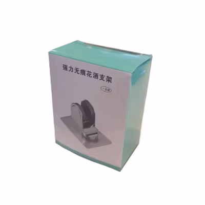 BShower Penyangga Kepala Shower Hose Holder Drill Free Selang 1/2 Inch - A-0081 - Silver — gambar 5