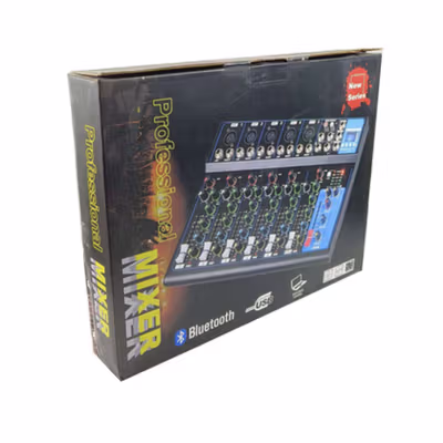 LEORY Professional Live Audio Mixer Karaoke DJ 7 Channel - L7 - Black — gambar 5