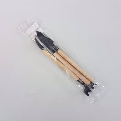 EPOCH Set Sekop Mini Tanaman Hias Shovel Spade Gardening Tools 3 PCS - LXY549 - Black — gambar 5