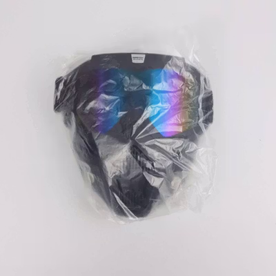 TaffSPORT BOLLFO Kacamata Goggles Mask Motor Retro Windproof - MT-04 - Black/Blue — gambar 5