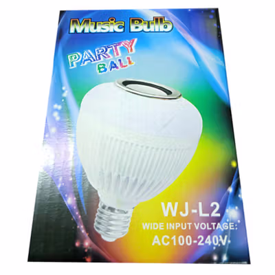 Bohlam LED RGB E27 6W with Bluetooth Speaker - WJ-L2 - White — gambar 5