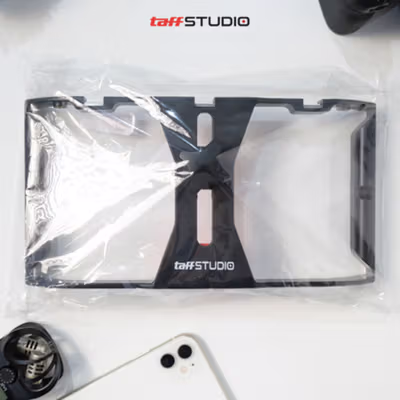 TaffSTUDIO Smartphone Handheld U-Rig Stabilizer 4-7 Inch - BY-MM1 - Black/Red — gambar 5