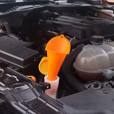 Carzkool Nozzle Corong Air Minyak Bensin Long Mouth Funnel - XMO755 - Orange — gambar 5