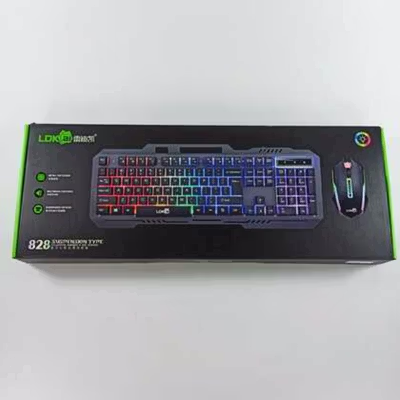 LDKai Gaming Keyboard LED with Mouse - 828 - Black — gambar 5