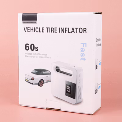 EAFC Pompa Ban Elektrik Portable Air Compressor DC 12V 35PSI - CSLP-A01 - White — gambar 5