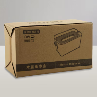 TaffHOME Kotak Tisu Kayu Minimalis Tissue Box - TS001 - White — gambar 5