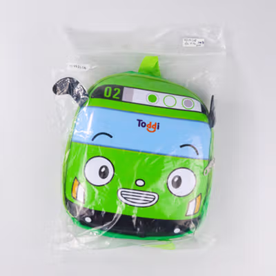 Toddi Tas Ransel Sekolah Anak Backpack Model Bus Tayo - KC03 - Green — gambar 5