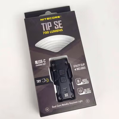 NITECORE Senter LED OSRAM P8 Rechargeable Waterproof IP54 700 Lumens - TIP SE - Black — gambar 5