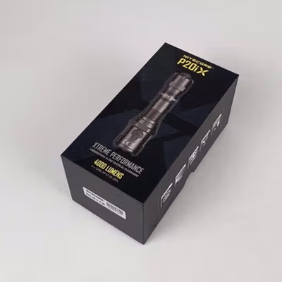 NITECORE Senter LED Cree XP-L2 V6 Tactical Waterproof IP68 4000 Lumens - P20iX - Black — gambar 5
