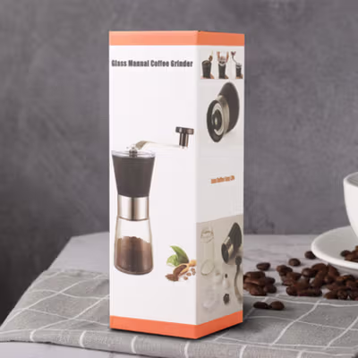 One Two Cups Alat Penggiling Kopi Manual Coffee Grinder 160ml - CF012 - Black — gambar 5