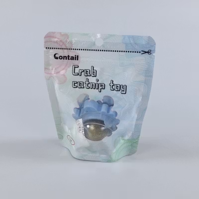 Contail Mainan Cakaran Kucing Bola Aroma Catnip Scratcher Ball - LV-95 - Blue — gambar 5