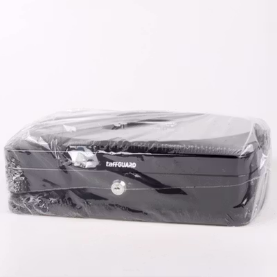 TaffGUARD Kotak Brankas Uang Perhiasan Cash Safebox Key Lock 33x24x9cm - JJZS66 - Black — gambar 5