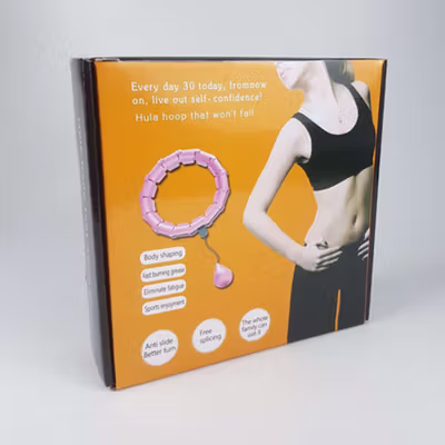 RUNASK Alat Fitness Cincin Pelangsing Hula Hoop Waist Adjustable - RK013 - Blue — gambar 5