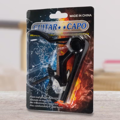Capo Gitar Ukulele Aluminium Clamp Note Riser - M556 - Black — gambar 5