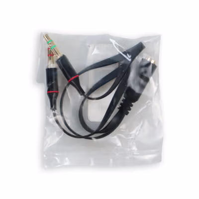 TaffSTUDIO Splitter Audio Jack Female ke Dual 3.5mm Male (Mic+Hear) - L43 - Black — gambar 5