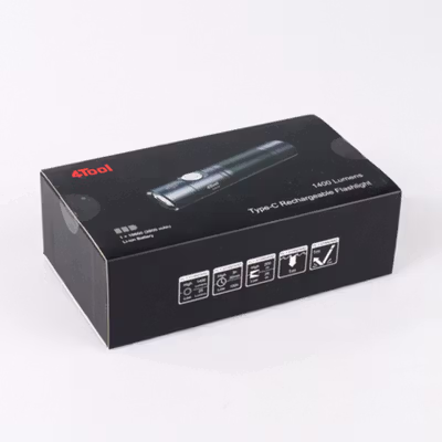 4Tool Senter LED Flashlight Rechargeable Waterproof IPX7 400 Lumens - ED10 - Black — gambar 5