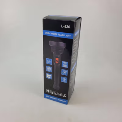 Pocketman Senter LED CREE XPE Rechargeable Waterproof IPX6 500 Lumens - L-826 - Black — gambar 5