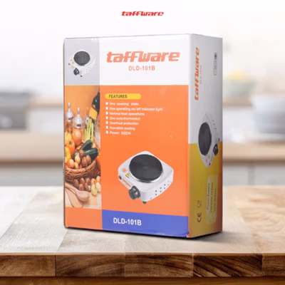 TaffHOME Kompor Listrik 1 Tungku Mini Portable Hot Plate 500W - H1-500-10 - Black — gambar 5