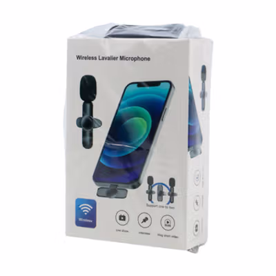 TaffSTUDIO Wireless Lavalier Lapel Microphone Vlogger USB Type C - HA85 - Black — gambar 5