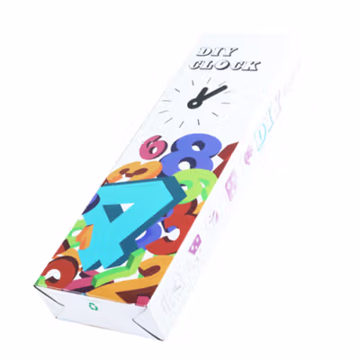 Geekman Jam Dinding Besar DIY Giant Home Sweet Home 120 cm - DIY-203 - Black — gambar 5