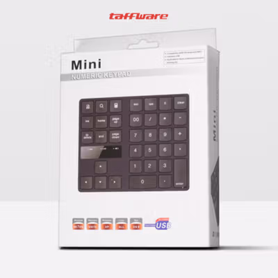Taffware Keypad Numerik Multimedia Wireless 2.4GHz 35 Buttons - R57 - Black — gambar 5