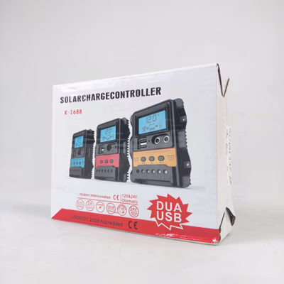 SolaBright Solar Charge Controller PWM Battery Regulator 12V/24V 30A - K-1688 - Black — gambar 5