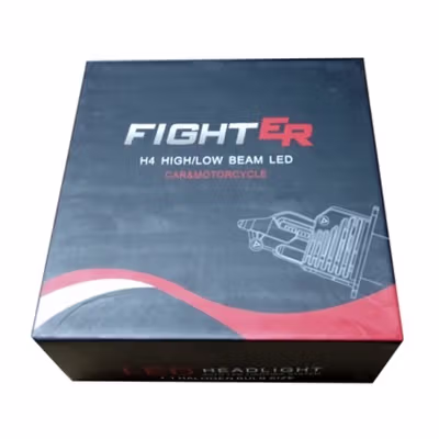 Fighter Lampu Depan Mobil LED Headlamp H4 CSP Cool White 80W 12V 2 PCS - Silver — gambar 5