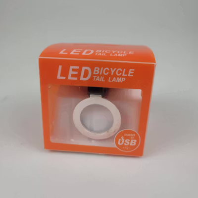 TaffLED Lampu Belakang Sepeda LED Rechargeable Waterproof Tail Light Circle - ZH097 - Black — gambar 5