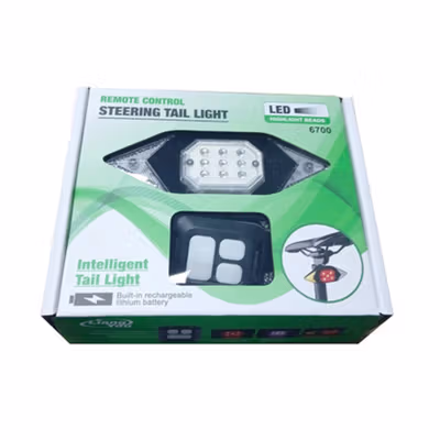 Zlate Lampu Belakang Sepeda LED Rechargeable USB 15 Lumens with Remote - LY-6700 - Black — gambar 5
