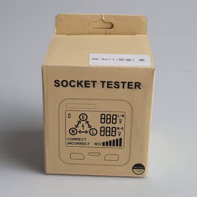 ANENG Stop Kontak Voltage Tester Grounding Polarity Phase Check - AC11 - Black — gambar 5