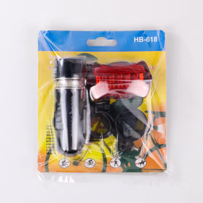 Powerbeam Lampu Depan Belakang Sepeda 5 LED Waterproof 2 Mode - HB-618 - Black — gambar 5
