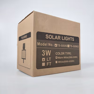 T-SUN Lampu Taman Outdoor Tancap Solar Panel IP65 Warm White 3000K 3W - TS-G0902 - Black — gambar 5