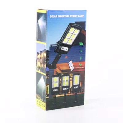 TaffLED Lampu Dinding Solar PIR Sensor Remote Control IP65 Cool White 6 Lights LED - PL216 - Black — gambar 5