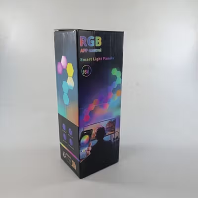 Yabstrip Lampu Hias LED Hexagonal Smart App Control RGB 10 PCS - HD003 - White — gambar 5