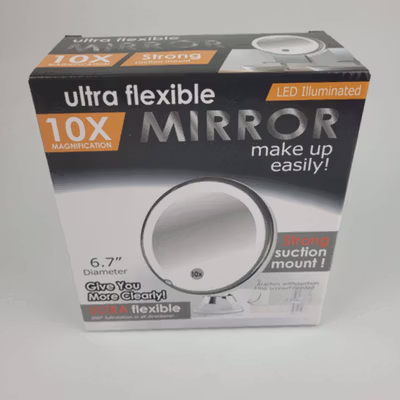 Mirroair LED Make Up Mirror Cermin Lampu Kaca Pembesar 10X - CY026 - White — gambar 5