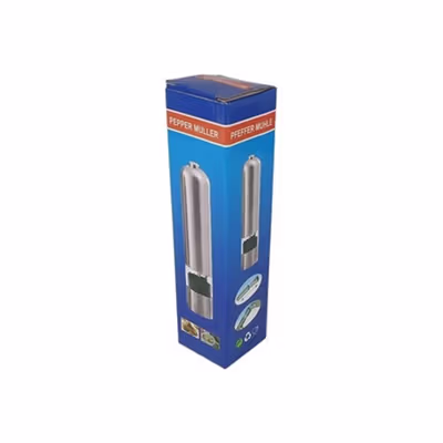 Penggiling Lada Elektrik Adjustable Salt Pepper Mill Grinder 100ml - 15CE7 - Silver — gambar 5