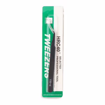 Eagle Beak Pinset Siku Stainless Laboratorium Tweezers Anti-static - ESD-15 - Black — gambar 5
