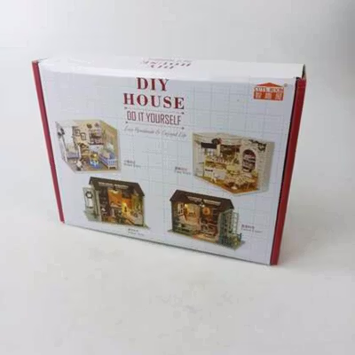 Cute Room Miniatur Rumah Boneka 3D DIY 1:24 Kitten Diary - 3013 - White — gambar 5