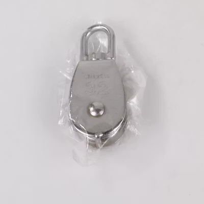 Taffware Katrol Kerekan Mini Serbaguna Swivel Pulley Stainless Steel M32 - Silver — gambar 5