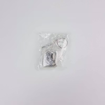 VKTECH Gantungan Kunci Kotak Musik DIY Mechanical Music Box Keychain - MBB18 - Silver — gambar 5