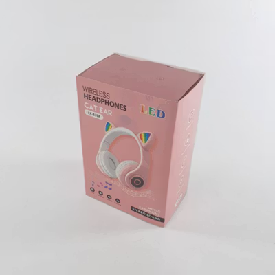 RLoop Bluetooth Headset Headphone Telinga Kucing Cute Cat Ear LED RGB - LX-B39A - Pink — gambar 5