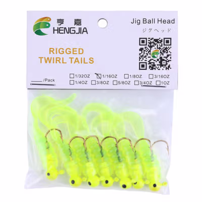 TaffSPORT Umpan Pancing Cacing Soft Bait Fishing Lure 1.75g 7 PCS - Green — gambar 5