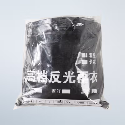 Rhodey Jas Hujan Setelan Reflektif Strip Sepeda Motor XL - 7508 - Black — gambar 5