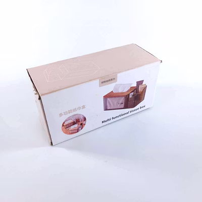 KEDELACK Kotak Tisu Kayu Serbaguna Tissue Box Organizer 25x12x9.5cm - KE25 - Transparent — gambar 5