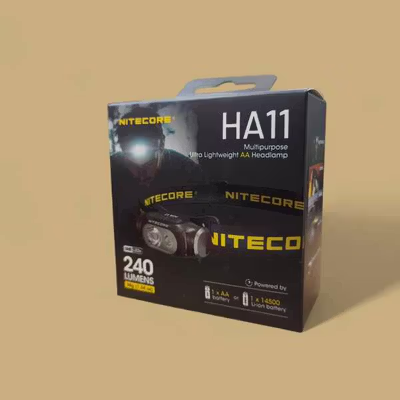 NITECORE Senter Kepala Headlamp LED IP66 240 Lumens - HA11 - Black — gambar 5