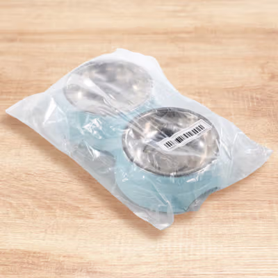 KOVELY Tempat Makan Hewan Peliharaan Anjing Double Bowl - CFB33 - Blue — gambar 5