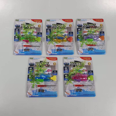 Robo Fish Mainan Ikan Elektrik Fish Tank 1 PCS - 8823-2 - Multi-Color — gambar 5