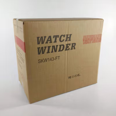 Rhodey Watch Winder Box Automatic Kotak Display Jam Tangan 4 Slot - SKW14 - Black — gambar 5