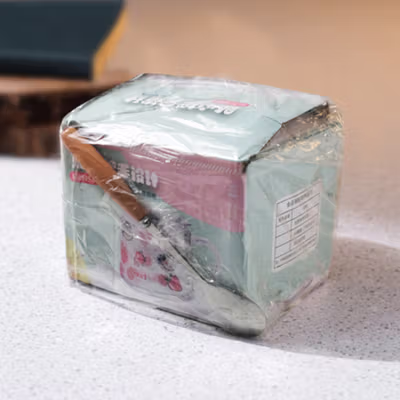 GUC Cangkir Kopi Kaca Tahan Panas dengan Sendok Aesthetic Mug 350ml A - BC1236 - Transparent — gambar 5
